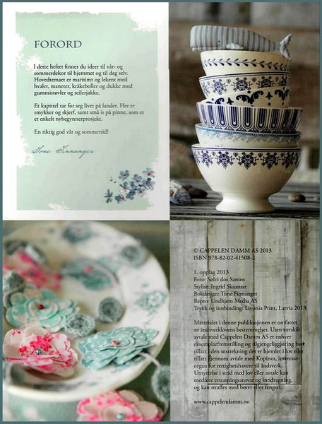 Красивые чашки в книге Тони Финнангер "Tildas sommerliv"