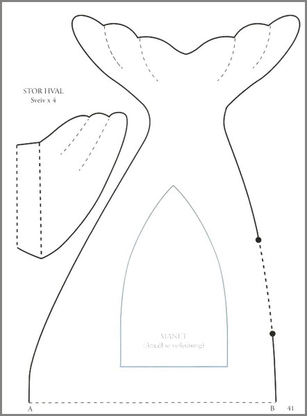 Схема хвоста и плавников рыбы из книги Тони Финнангер "Tildas sommerli