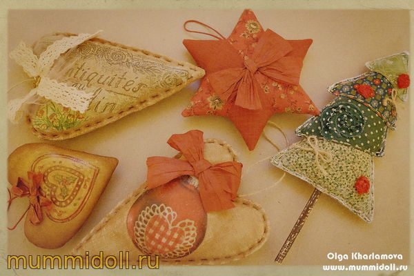 Текстильные мелочи для украшения дома в Новогодние праздники