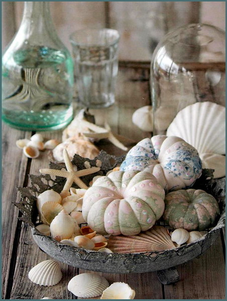 Морские камушки и раковины из книги Тони Финнангер "Tildas sommerliv"