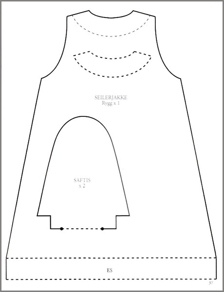 Схема платья и мороженого из книги Тони Финнангер "Tildas sommerliv"