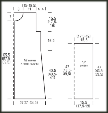Выкройка кардигана
