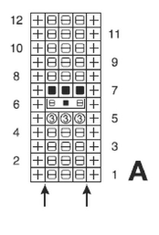 Схема узора А