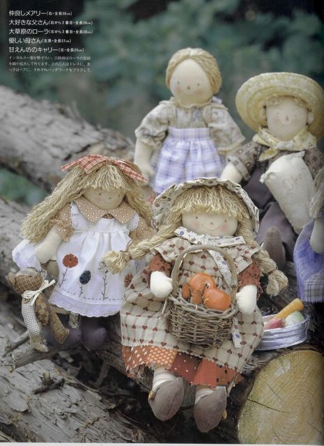 Текстильные куклы. Куклы в стиле 