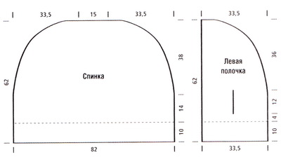 меланжевое пончо